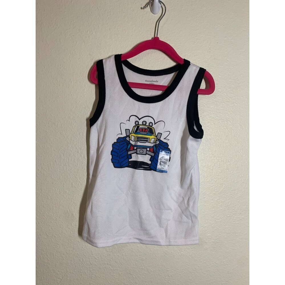 NWT Garanimals 2 Piece Outfit Monster Truck Summer Shorts Tank Casual Boys Sz 4T
